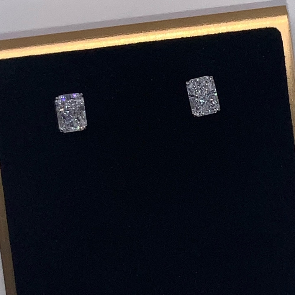 1.5ct Radiant Studs - Picture 10 of 14